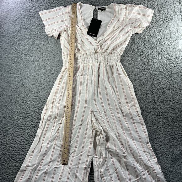 MEADOW RHODES JUMP SUIT WOMENS SMALL WHITE ROMPER ONE PIECE NWT NEW STRIPE *READ - Picture 9 of 14